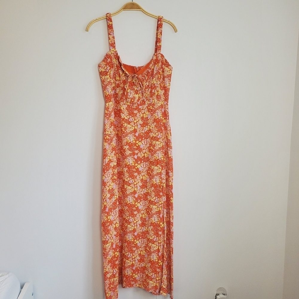 Astr The Label Elsie Orange Floral Dress - Picture 8 of 12